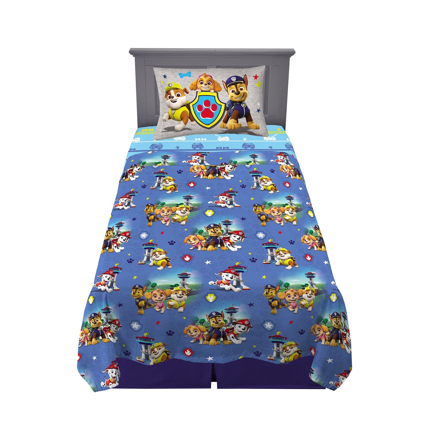 Franco Kids Bedding Super Soft Microfiber Sheet Set, Twin, Paw Patrol, (Officially Licensed Product) By Franco