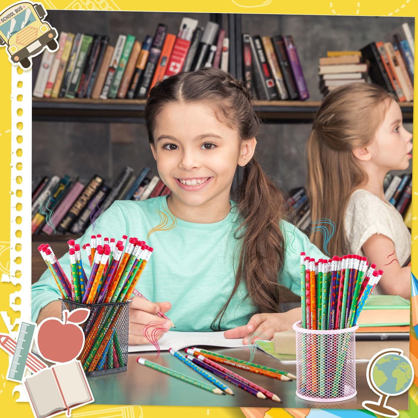 Gersoniel 240 Pcs Scented Pencils Bulk for Kids Inspirational Motivational Cute Fun Fruit Wood Smelly Graphite Pencils with Erasers for School Classroom Office Students Girls Boys Gifts Supplies