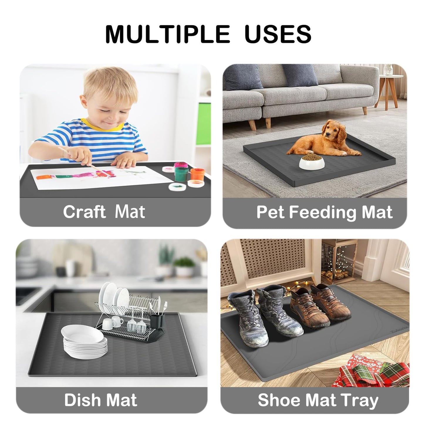 51.2" x 25.6" Washer and Dryer Top Cover Mat,Silicone Washer Dryer Countertop Protector Mat for Laundry Machine, Large Size Dust-Proof Washing Machine Dryer Topper for Laundry Room Kitchen Home