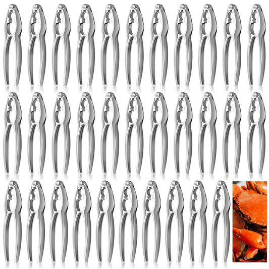 32 Pcs Crab Crackers and Tools, Crab Crackers Sets, Lobster Cracker, Heavy Duty Seafood Tools, Nut Cracker Set