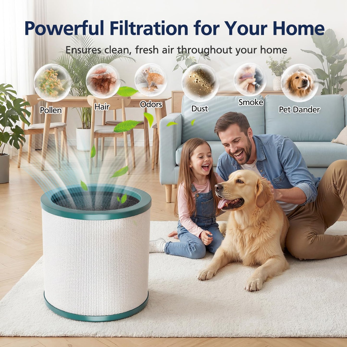TP01 Filter Replacement HEPA Air Filter Compatible Only with Dyson Tower Purifier Pure Cool Link TP01, TP02, TP03, AM11, BP01 Models, Replace Part 968126-03 – NOT for Dyson HP or DP Series, 2 Pack