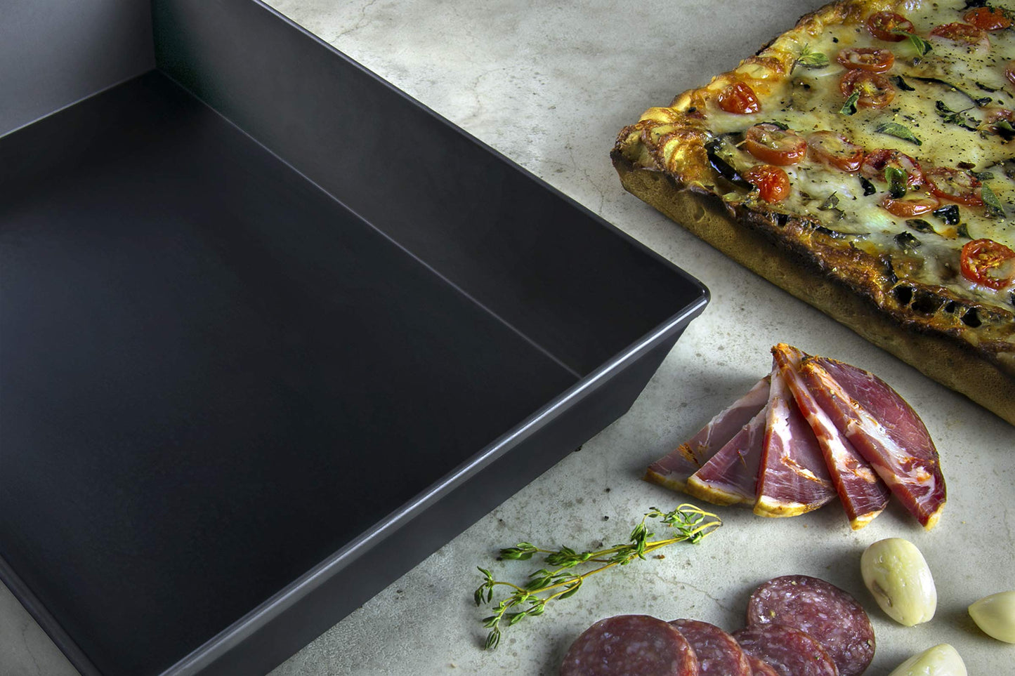 Lloyd Pans Kitchenware 8 Inch by 10 Inch Detroit Style Pizza Pan - PSTK
