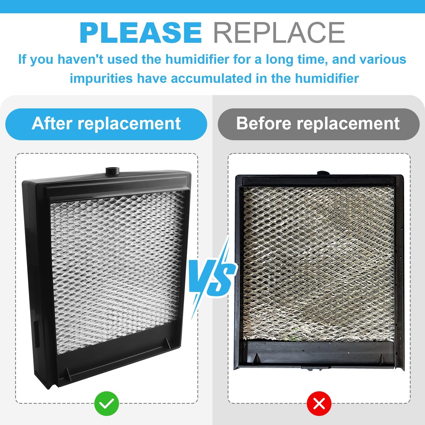 for AprilAire 4793 Humidifier Maintenance Kit Replacement for AprilAire with Water Panel Model No. 10 Humidifier Whole-House Humidifier Models: 550, 558