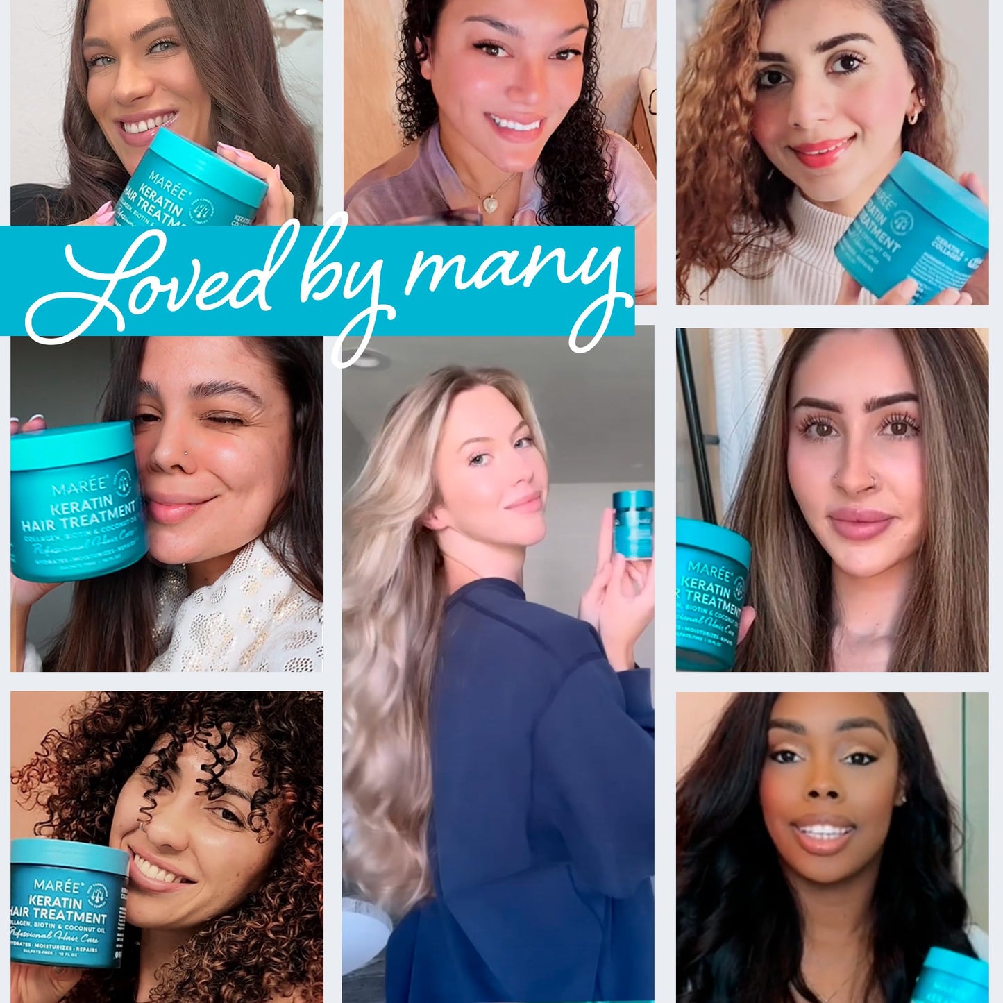 MAREE Hair Mask for Damaged Hair 2 PACK - Keratin Treatment Conditioner - Extremely Deep Conditioning Mask, Hydrating & Repairing, Keratina Mascarilla Para el Cabello