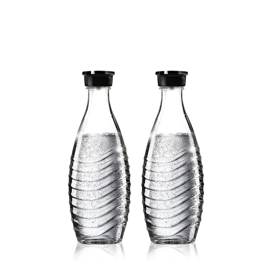 SodaStream Glass Carafe - For the Aqua Fizz, Penguin or Crystal Machine Only - Pack of 2