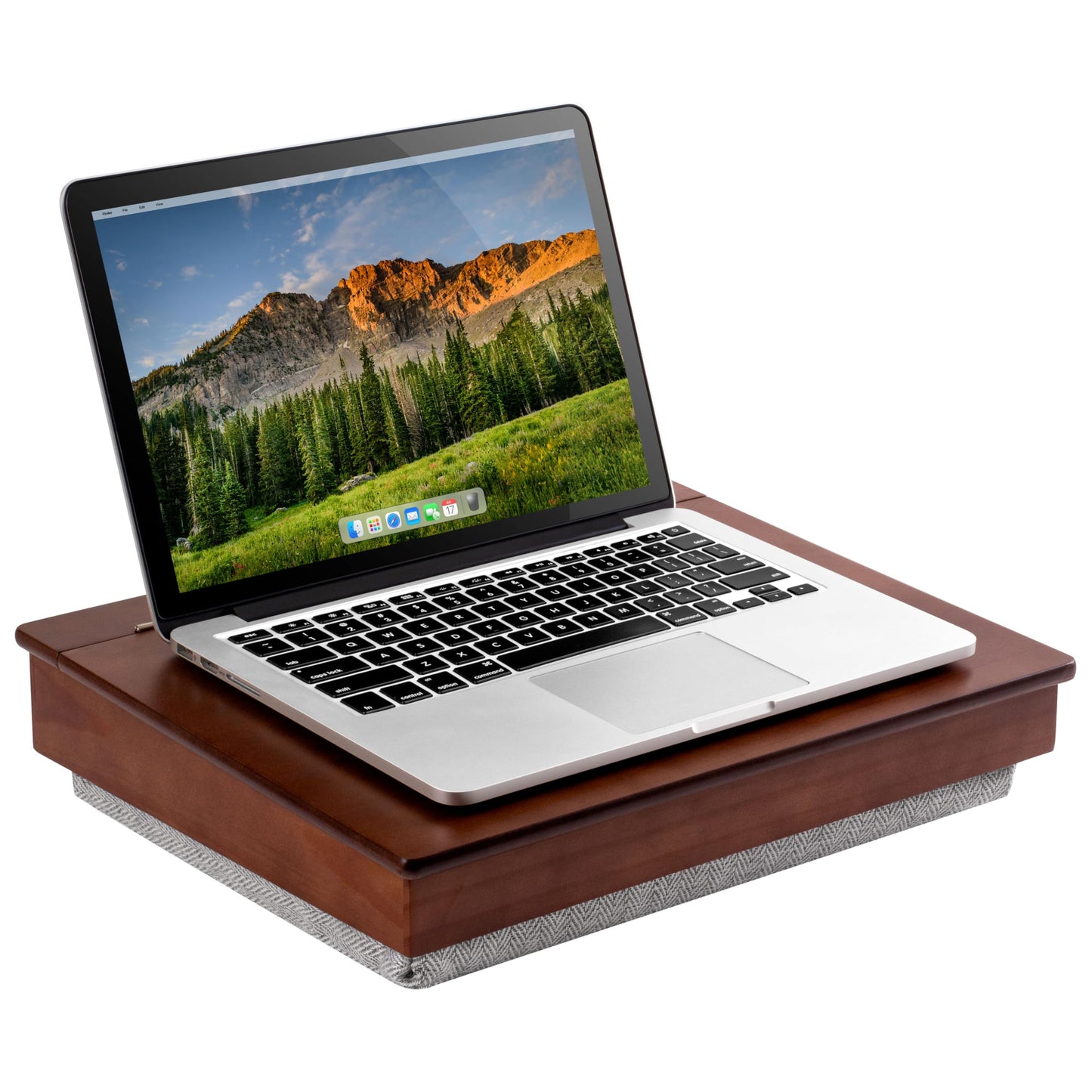 LAPGEAR Schoolhouse Lap Desk with Storage Compartments - Acacia Wood - Java - Style No. 45072