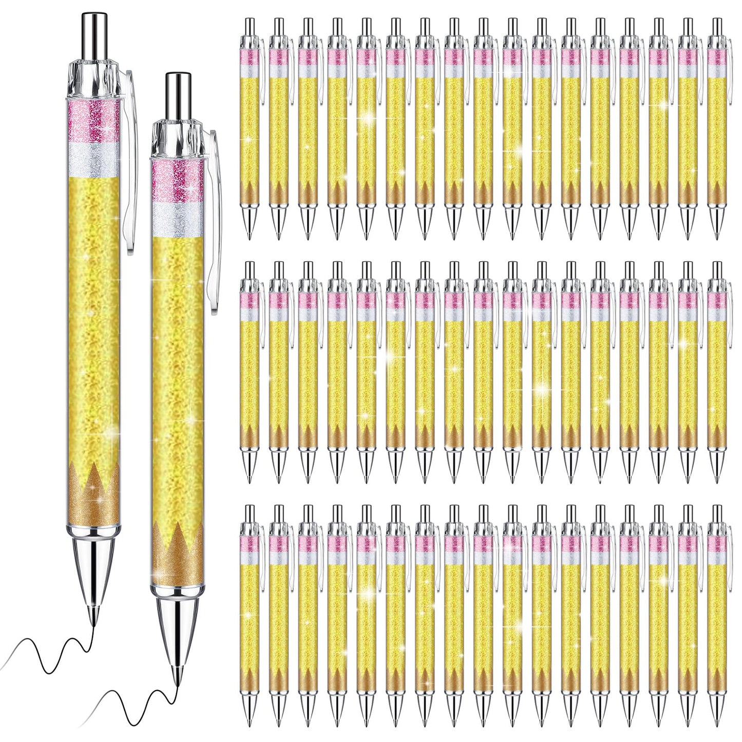 Motipuns 100 Pcs Teachers Pens Bulk Teacher Appreciation Week Gifts Cute Ballpoint Pens Best Teaching Thank You Gifts for Woman Nurse Coworker Staff Office Writing Stationery Graduation Supply