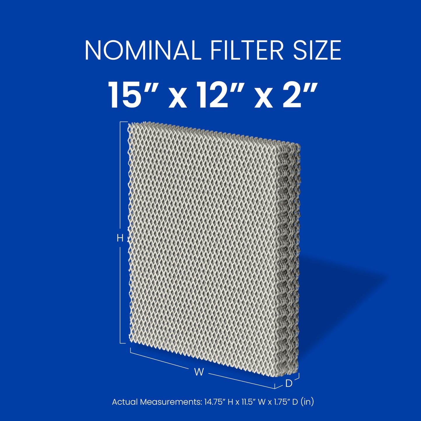 AprilAire 12 Water Panel Humidifier Filter Replacement for AprilAire Whole-House Humidifier Models 112, 224, 225, 440, 445, 445A, 448 (Pack of 2)