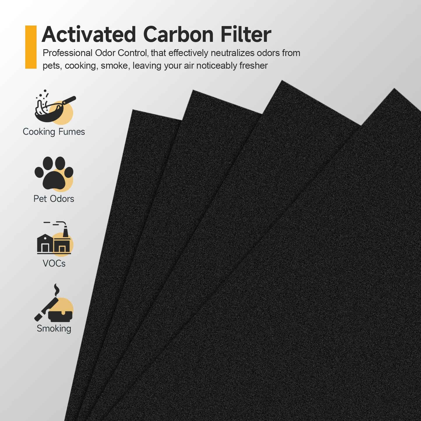 HPA200 HEPA Filter Replacement Compatible with Honeywell HPA200 HRF-ARVP200 Series Air Purifier HPA200, HPA201, HA202, HPA204, HPA250, HPA5200, 4 HEPA R + 8 Activated Carbon Pre-Filters A