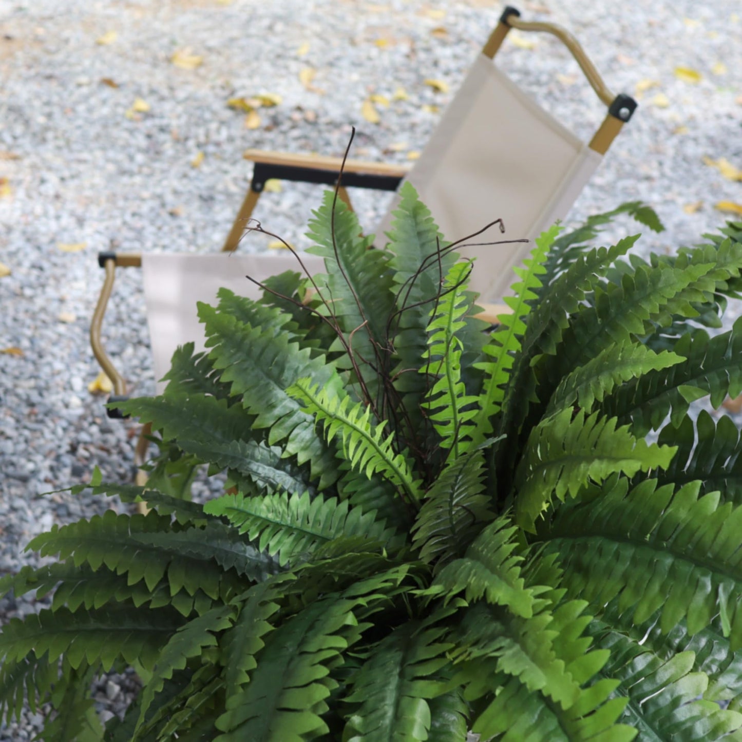 zooFernzoom Artificial Ferns for Outdoors & Indoors, 51in Large Fake Ferns Plants, Artificial Boston Fern Faux Greenery for Porch Entrance Home Decor