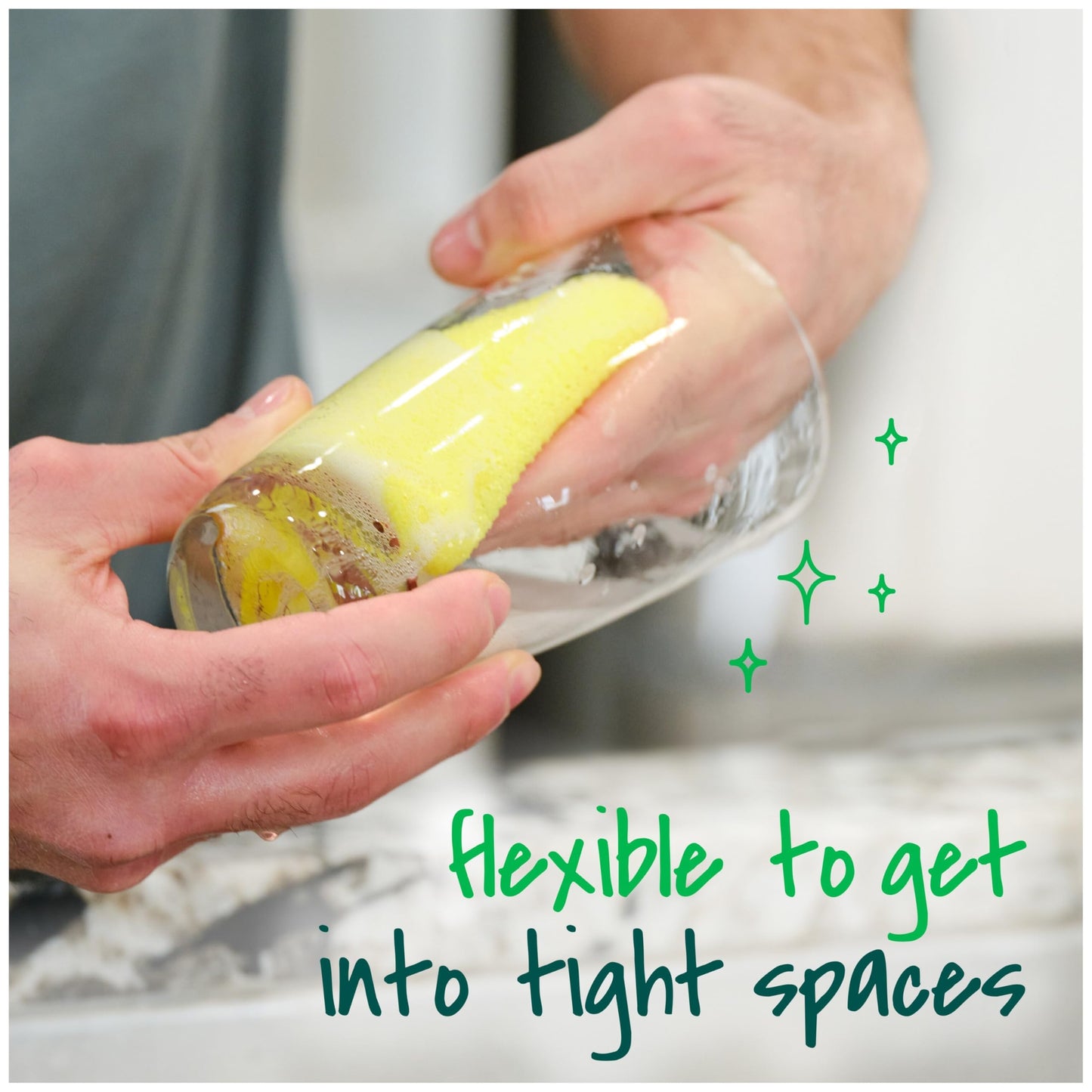 Scotch-Brite Dobie Pads, Dobie Sponge for All Purpose Cleaning of Kitchen, Bathroom, and Household, Non Scratch Dobie Cleaning Pads Safe for Non-Stick Cookware, 24 Dobie Pads