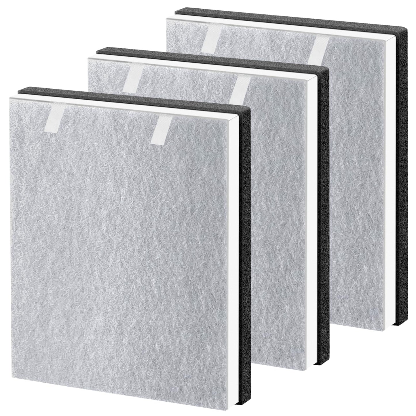 3 Pack Vital 100 Replacement Filter Compatible with LEVOIT Vital 100 Air Pur-ifier, 3-in-1 H13 HEPA and High-Efficiency Activated Carbon Filter Set, Replace Part # Vital 100-RF