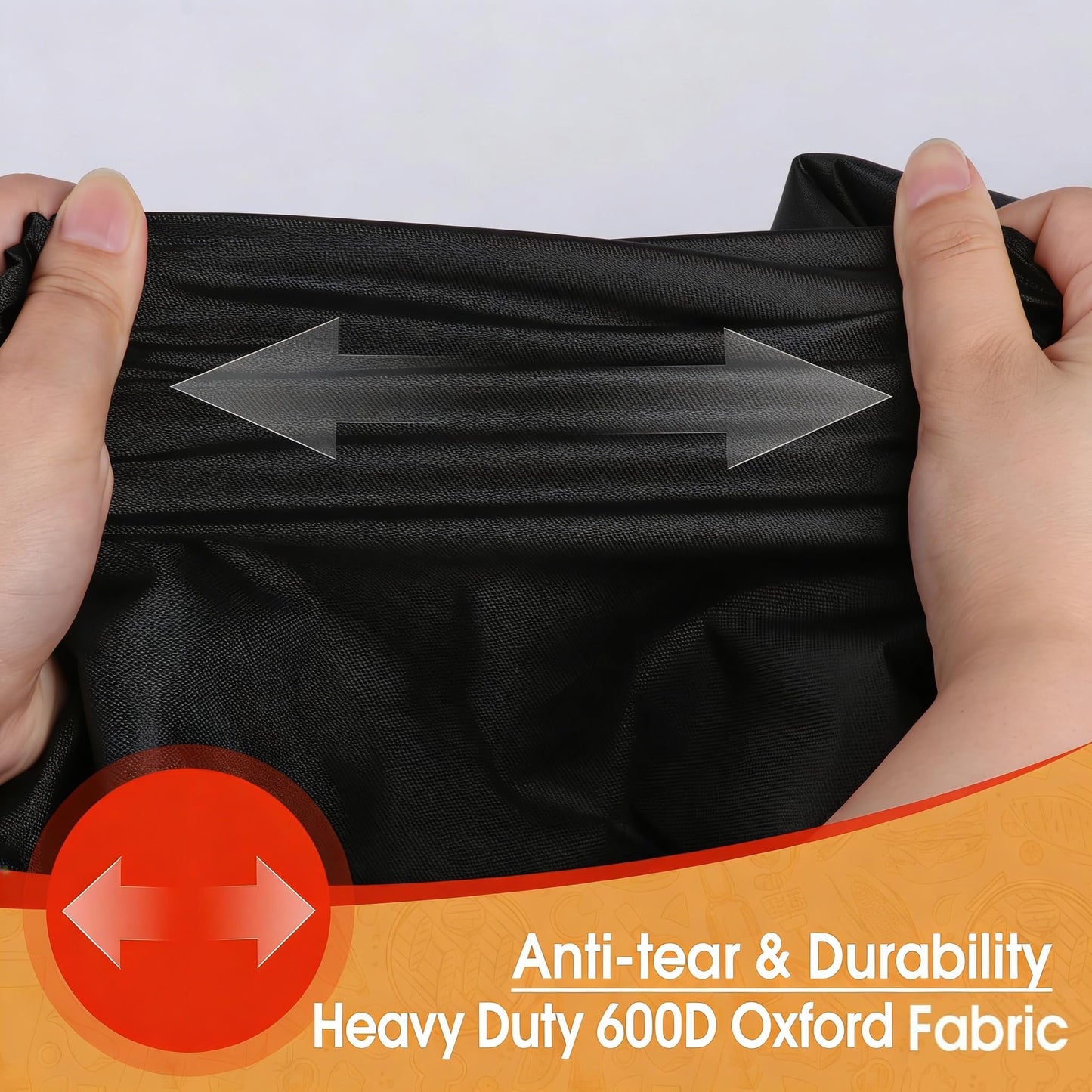 Evaporative Cooler Cover for Hessaire MC61M / MC61V 5300 CFM Portable Evaporative Cooler, 600D Waterproof Outdoor Portable Swamp Cooler Cover for Hessaire Outdoor Air Conditioner - 29" X 18" X 45"