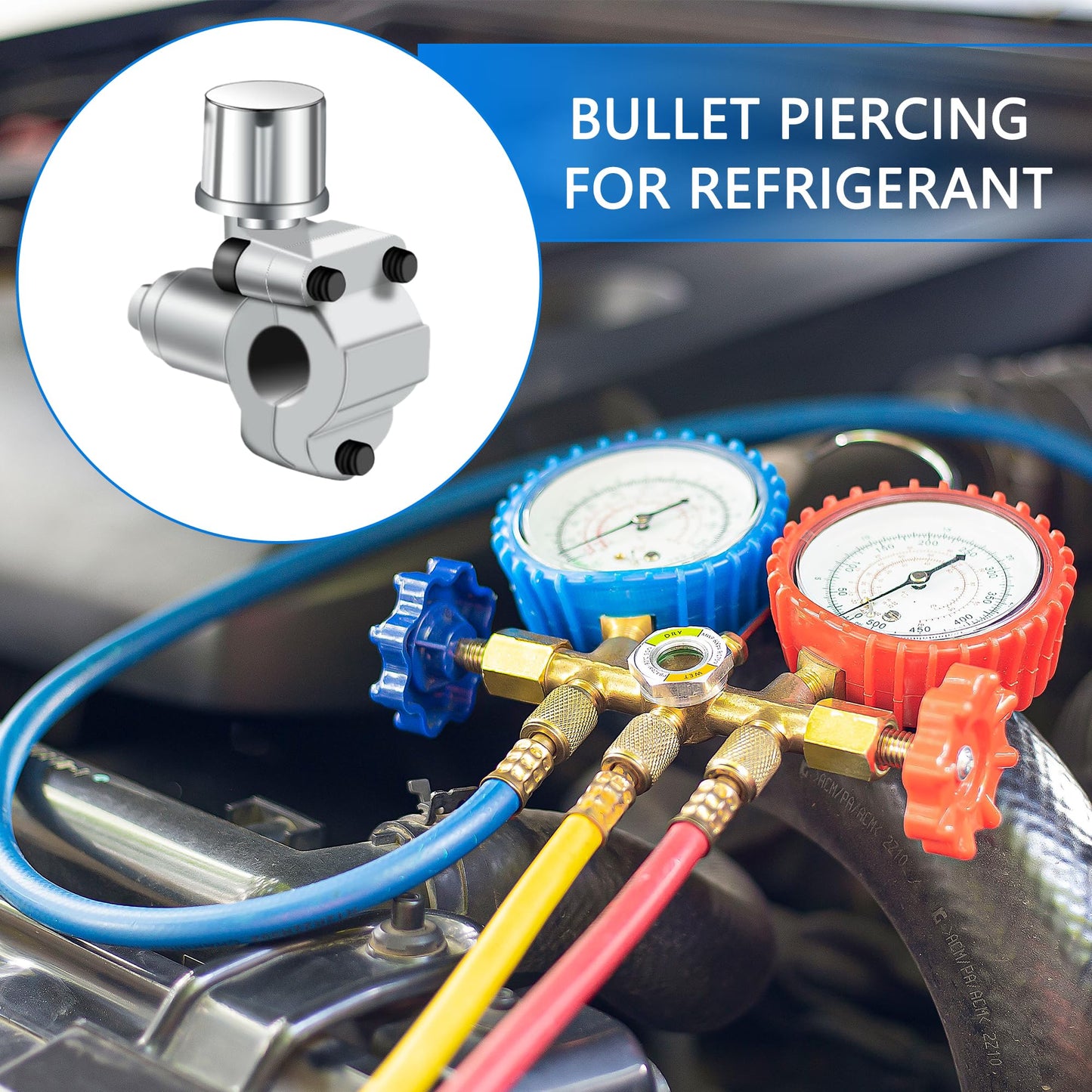 Swakuta 10 Pack Bullet Piercing Valve Kits - BPV-31 Compatible Adjustable Valve for Refrigerator Tap - 1/4, 5/16, 3/8 Inch - Replace BPV31D, AP4502525, GPV14, GPV31, GPV38, GPV56, MPV31