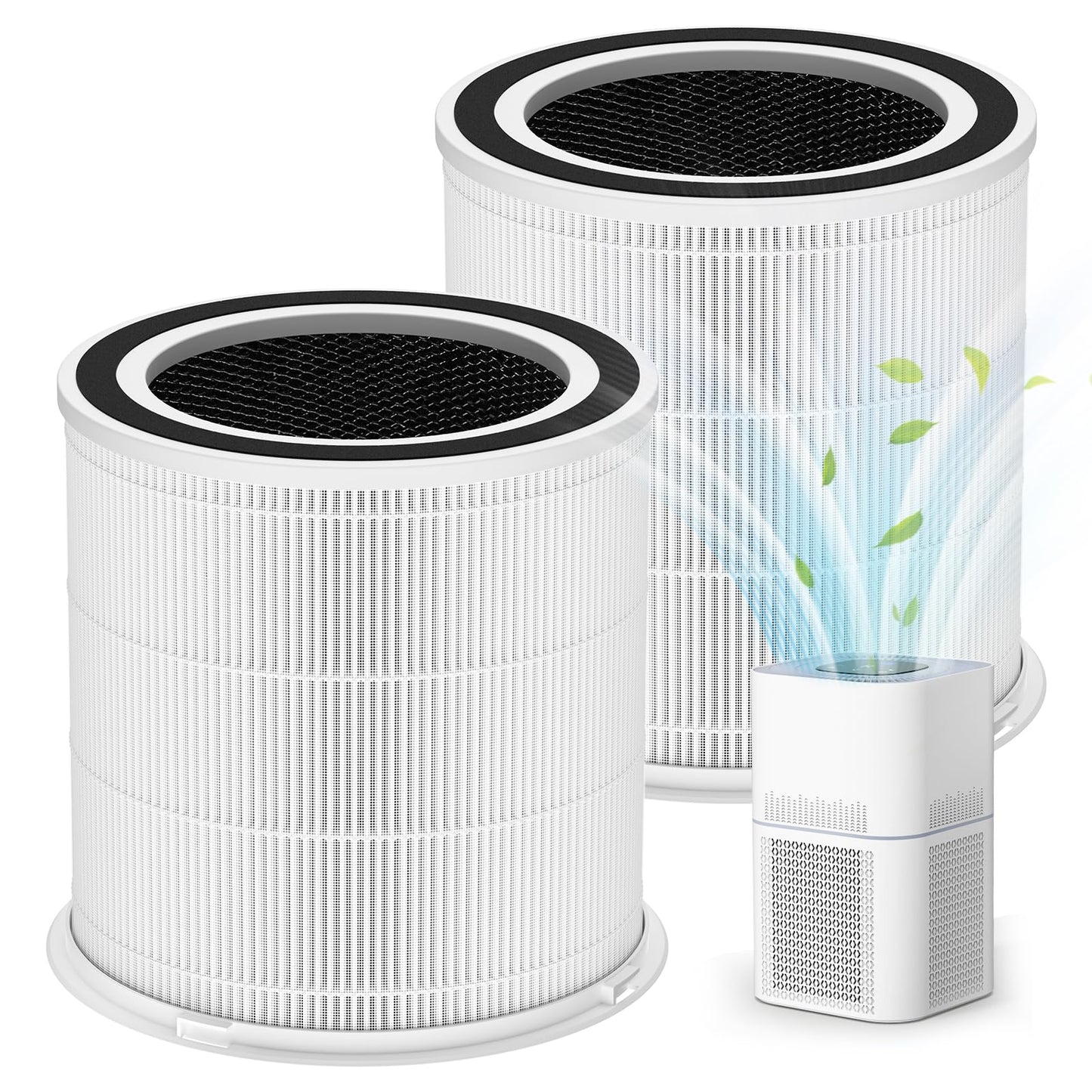 2 Pack AP301 Replacement Filter, Only Compatible with Dayette AP301 AP302 Air Purifier, Efficient Air Filter, NOT FOR AP303 AP304 AP401 AP402 AP403 AP404 Air Purifiers