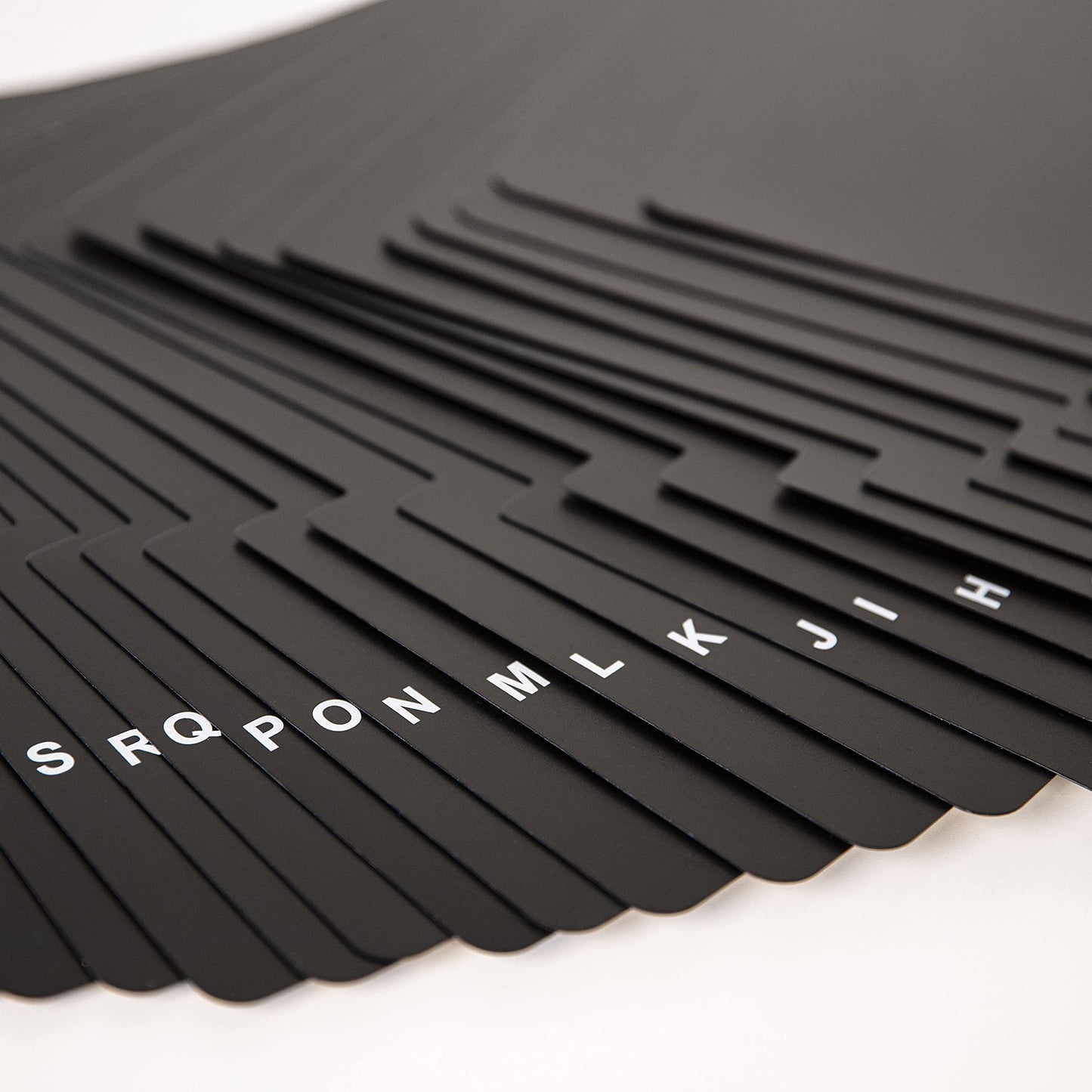 Crosley AC1046A-BK A-Z Vinyl Dividers, Black