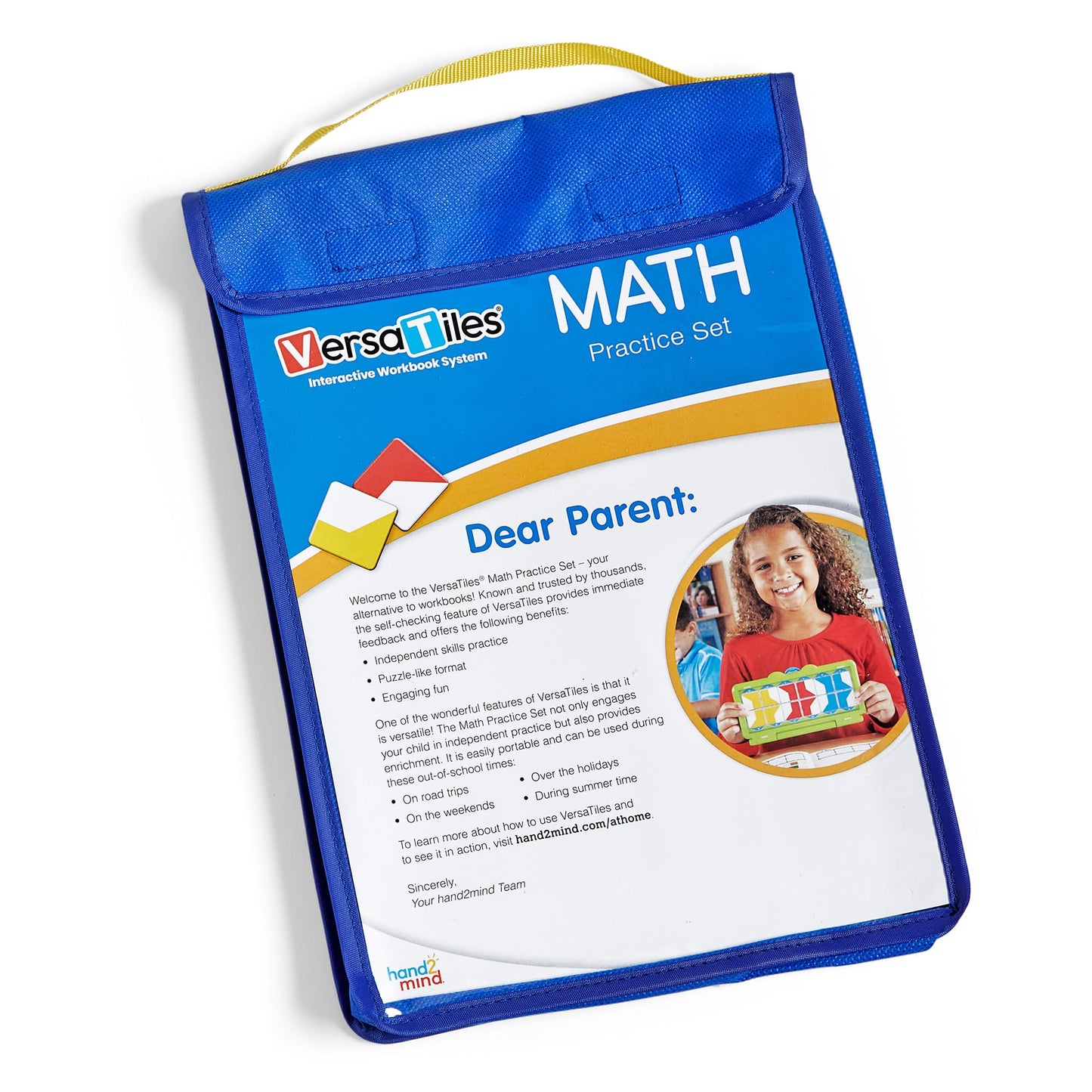hand2mind VersaTiles Math Practice Take Along Set for Grade 4, Homeschool Curriculum, Math Workbook for Students, Elementary Classroom Must Haves, Kids Learning Activities for Fourth Grade