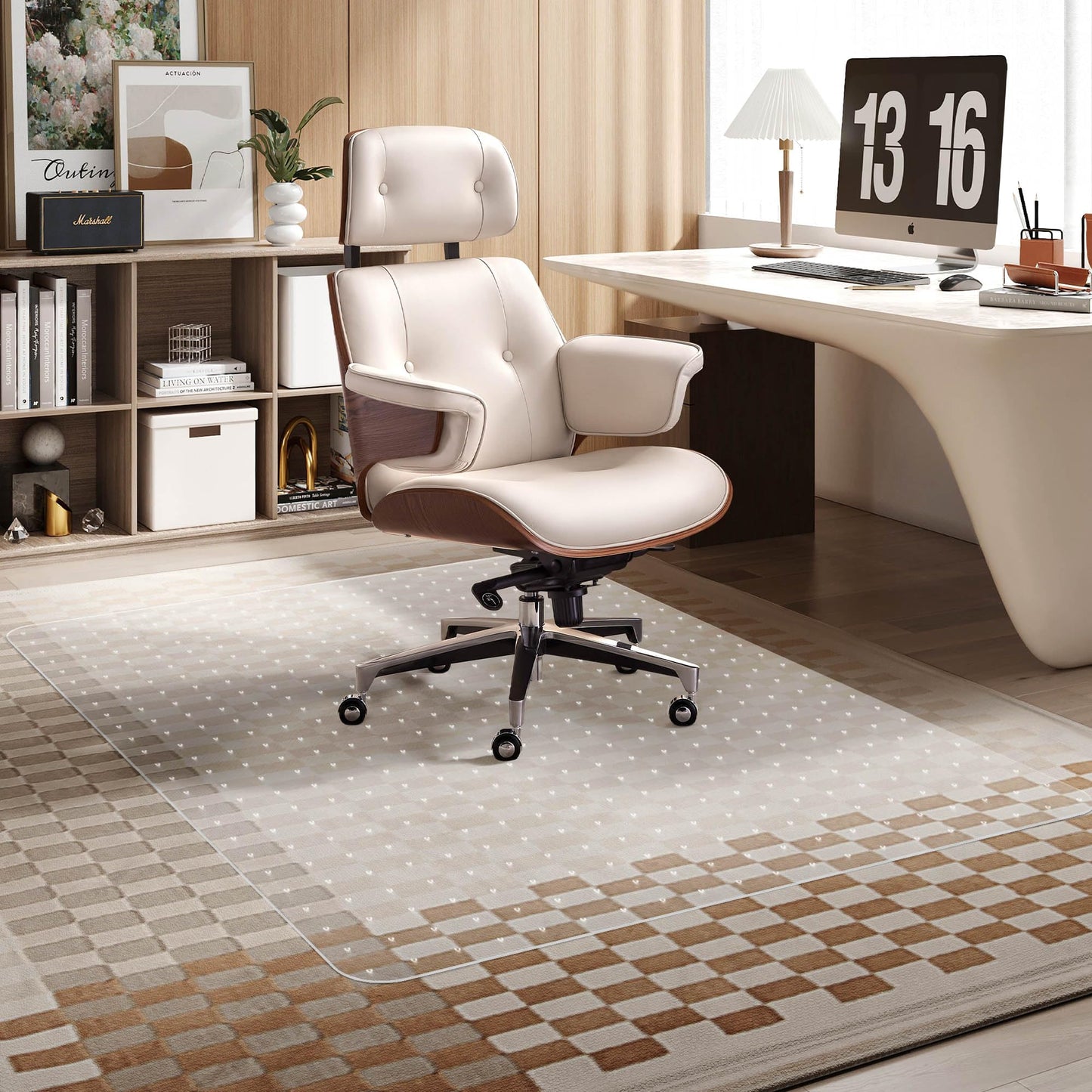Futurwit Office Chair Mat for Carpet, 36" x 48" Low Pile Carpet Protector Mat for Office Chair, Under Desk Office Mats for Rolling Chairs, Easy Glide, Rectangle