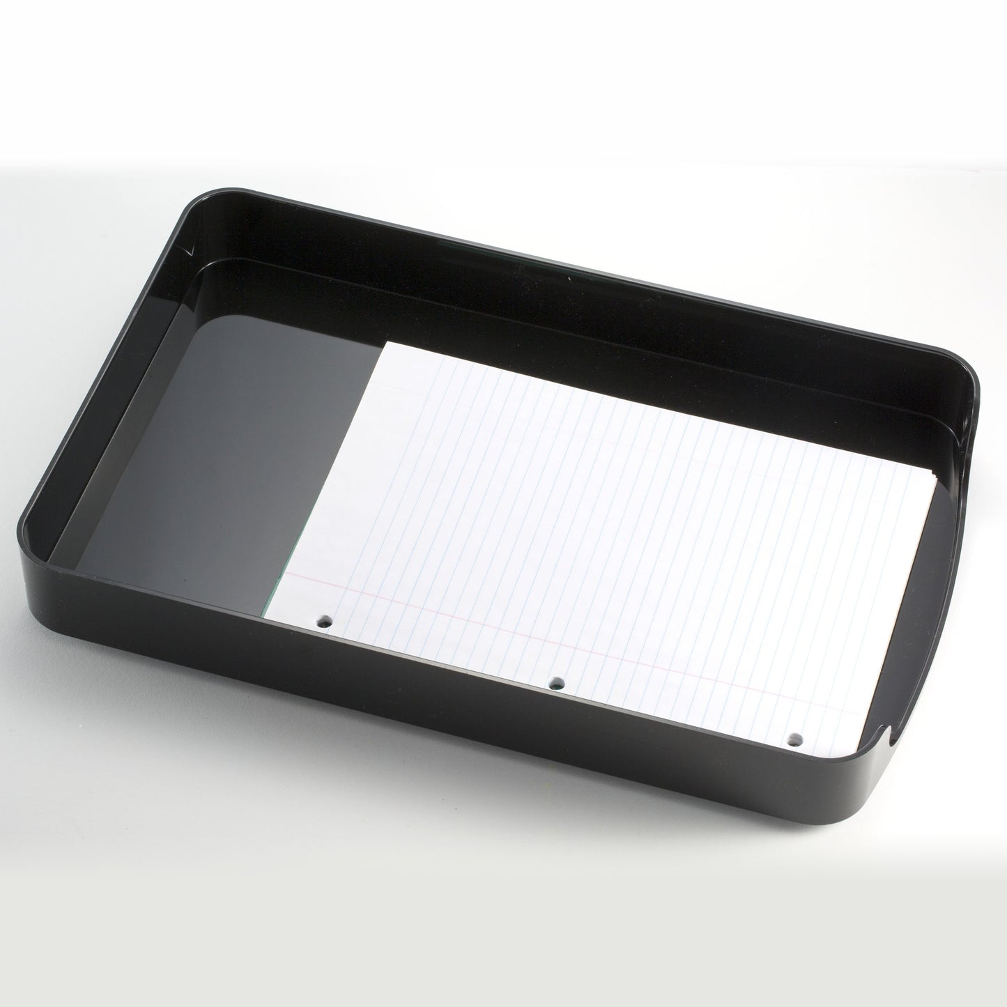 Officemate 2200 Series Executive Legal Tray, Front Load, Black (22242)
