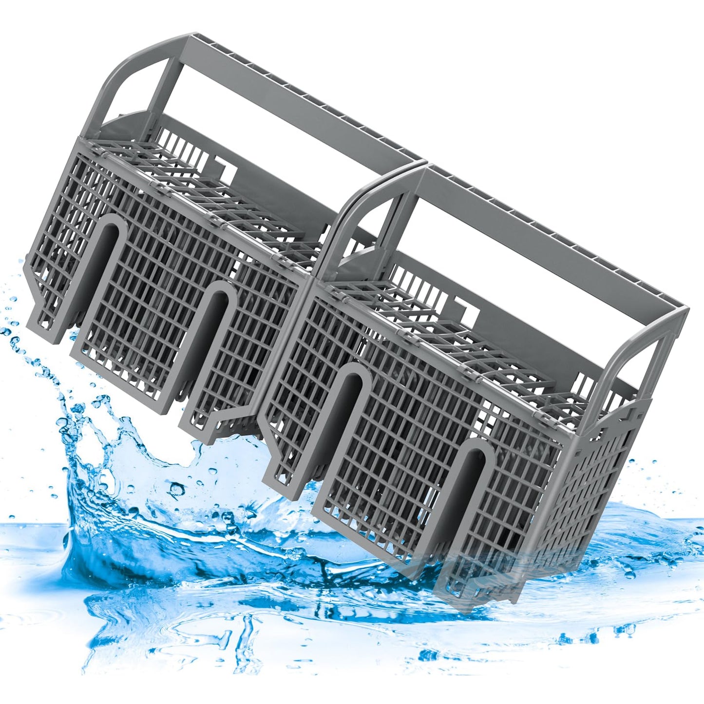 UPGRADED 00675794 675794 Dishwasher Silverware Basket Compatible with Bosch Dishwasher Parts,Bosch 00675794 Cutlery Basket Utensil Rack Holder,Replaces 704855 00704855 9001396277