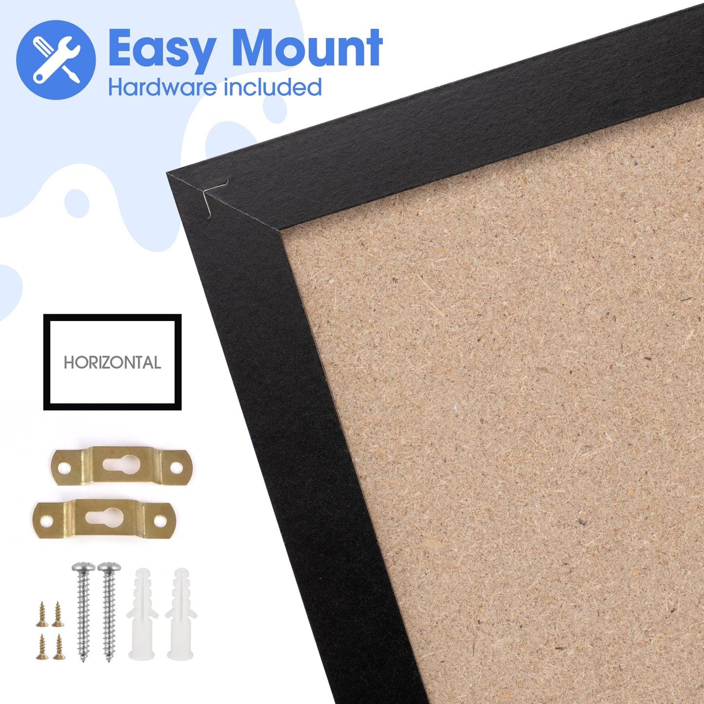 Board2by Monthly Chalkboard Calendar & Cork Board for Wall, 18" x 24" Magnetic Chalk Calendar Board Combo Board, Hanging Wood Frame Combination Board Blackboard with Pens for Office, School, Home