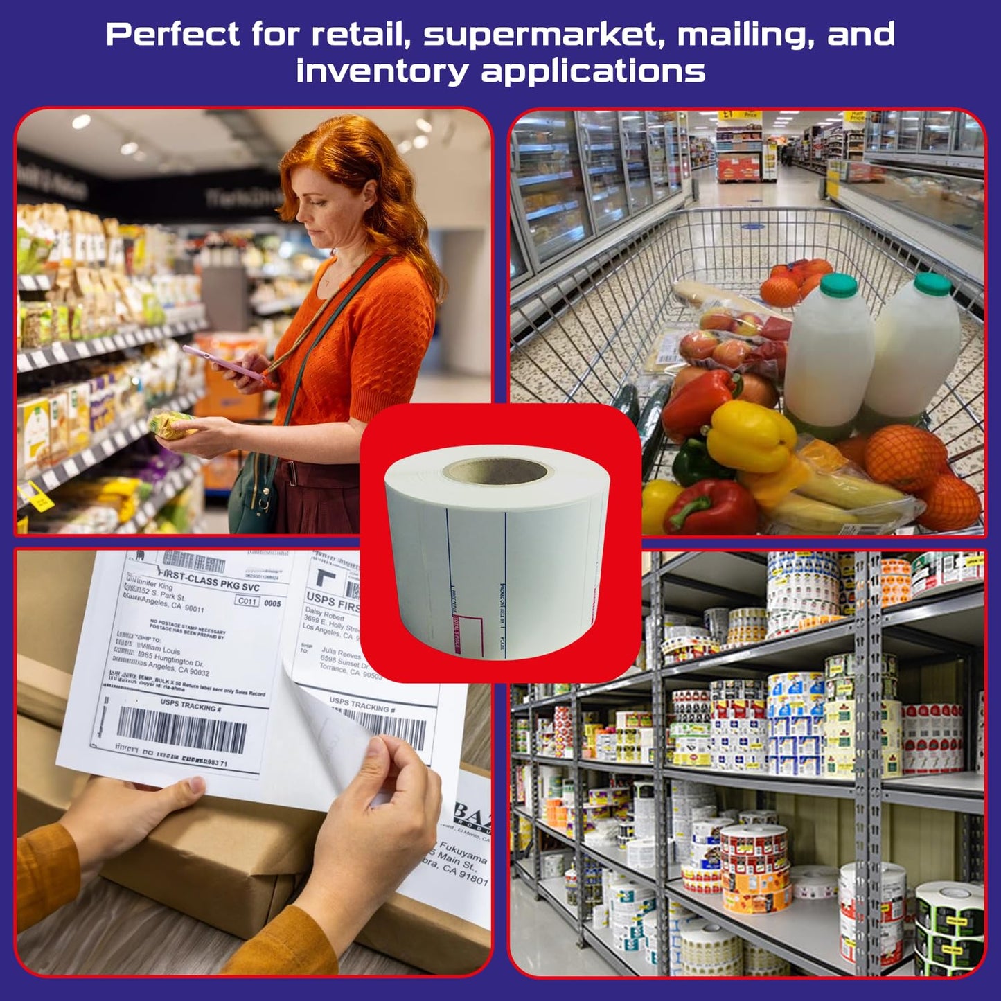 CEPRICO - CĀS 8020 Scale Labels | 12 Rolls for CĀS Scales | CĀS lst-8020 Printing Scale Label | Quality for CĀS Digital Scale | UPC Incredient | CĀS lp 1000 | 58 x 60 mm | 500 Labels for Scales