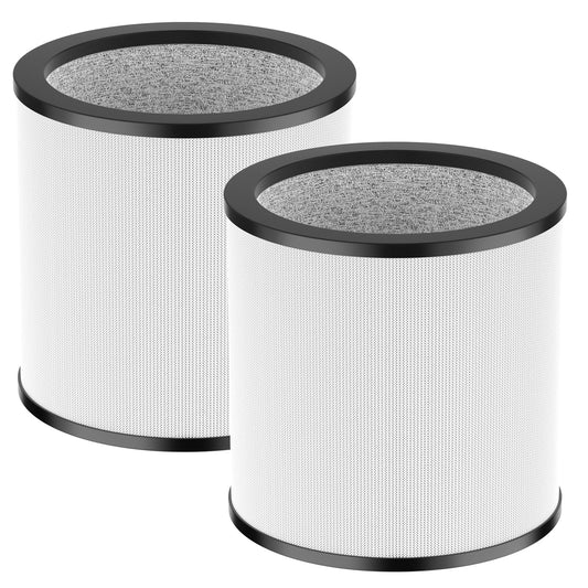2 Pack Upgraded TP01 Filter HEPA Filter Replacement Compatible with Dyson Tower Purifier Pure Cool Link TP01, TP02, TP03, AM11, BP01 Models, Compare to Part 968126-03, Black