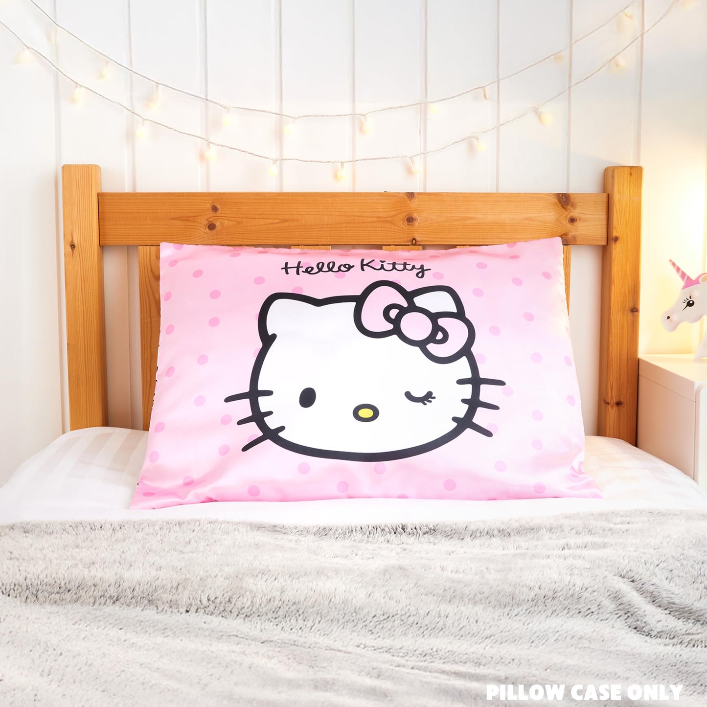 Hello Kitty Satin Pillowcase for Hair Skin Benefits, 19”x26” Soft and Cooling Pillowcase with Zipper, Gifts for Women Girls Teens Wife Girlfriend