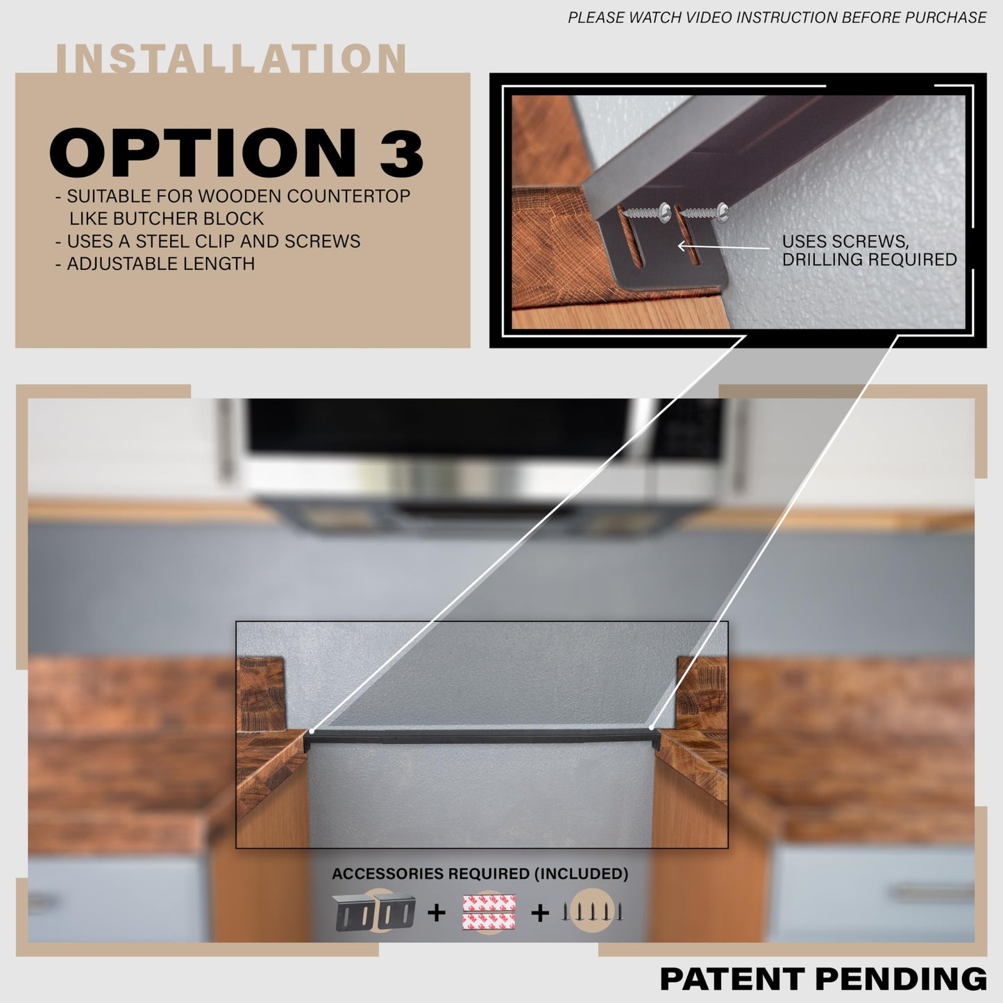 Expandable Rear Stove Gap Cover for Slide-In Ranges – Stainless Steel, Black Powder Coated – Adjustable Up to 32″ – Dual Install Options (1.5 inch WIDE)