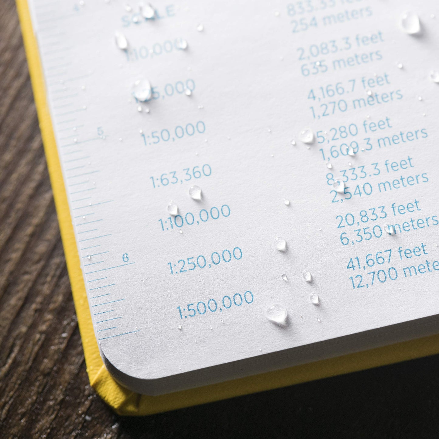 Rite in the Rain Weatherproof Hard Cover Notebook, 8.75" x 11.25", Yellow Cover, Universal Pattern (No. 370F-MX)