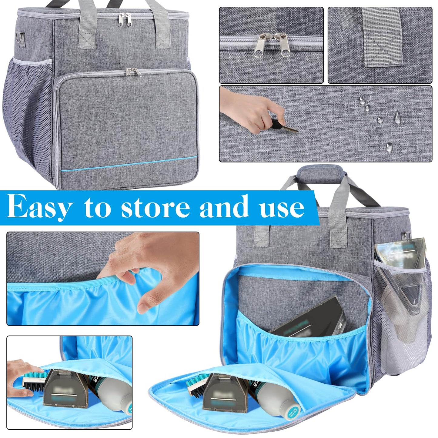 LOTCAIN Storage Bag Compatible with Shark StainStriker Carpet and Upholstery Cleaner Machine Portable Carrying Bag with Large Space Storage Bag for Carpet Cleaner,Soft Handle,Bag Only