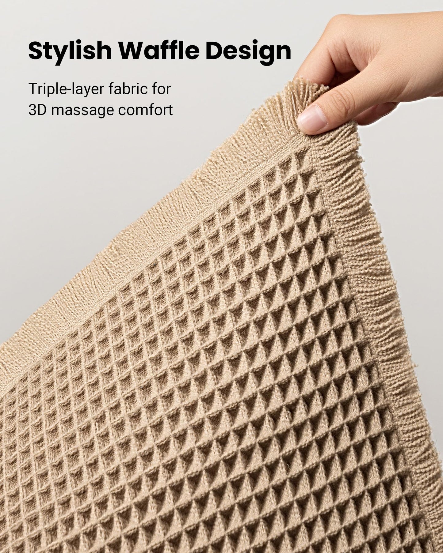 Furicher Large Waffle Bath Mat Set, Non Slip Bath Rug Set, Ultra Absorbent Bath Mats for Bathroom Decor, Extra Soft Floor Kitchen Rugs Sets 2 Piece, Washable Bath Runner Rug, Brown, 20"×47" & 16"×24"