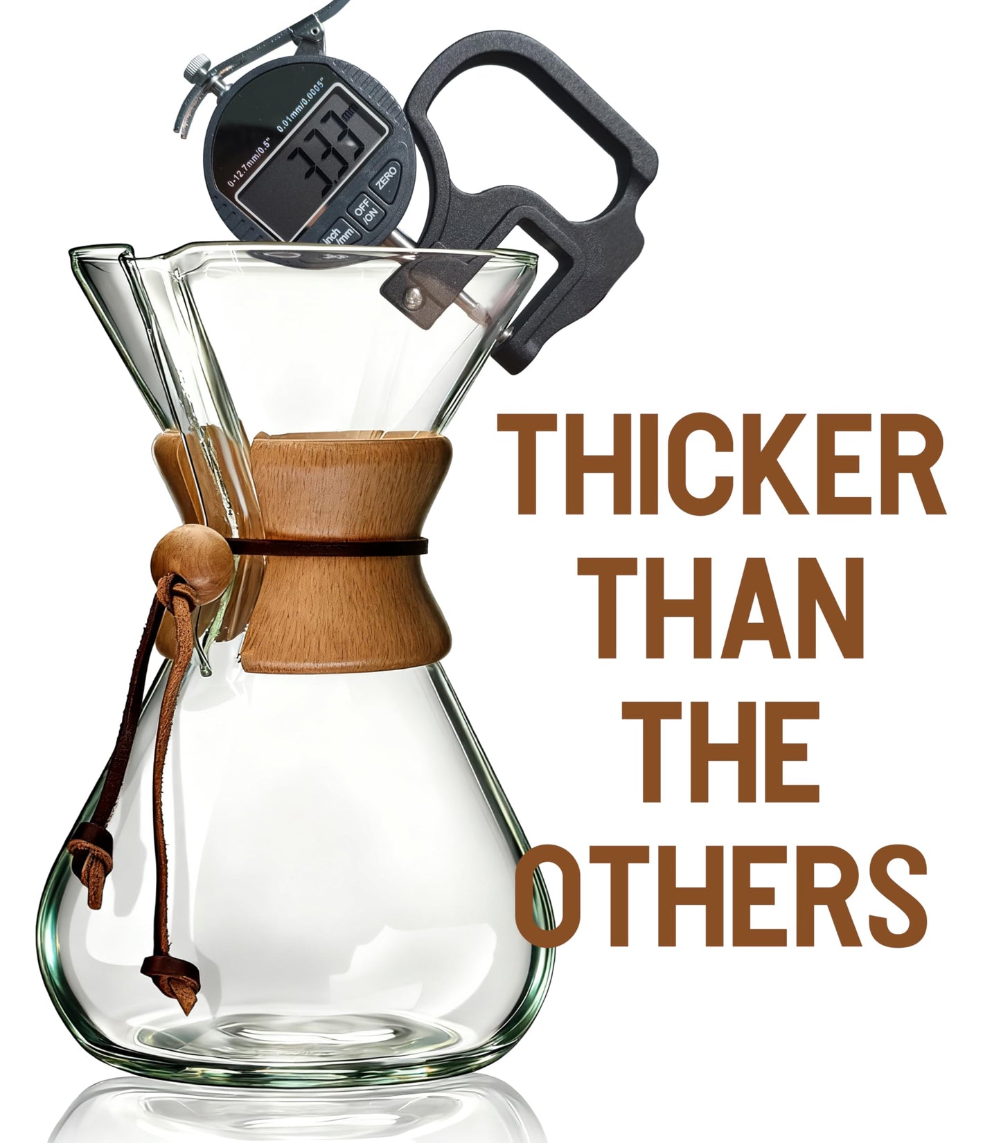 AGOGO Pour Over Coffee Maker Glass - Barista Kit with 304 Stainless Filter for Home, Office, Camping, Cafes - Easy Clean Coffee Dripper Set (Soft Towel&Brush) (40oz Classic w/SS Filter)