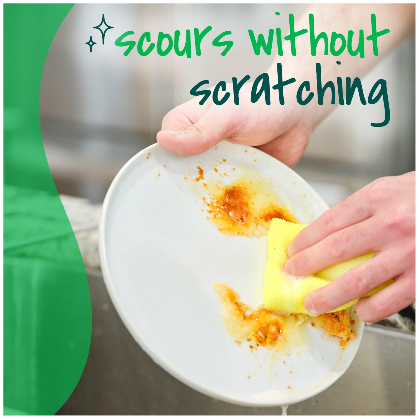 Scotch-Brite Dobie Pads, Dobie Sponge for All Purpose Cleaning of Kitchen, Bathroom, and Household, Non Scratch Dobie Cleaning Pads Safe for Non-Stick Cookware, 24 Dobie Pads