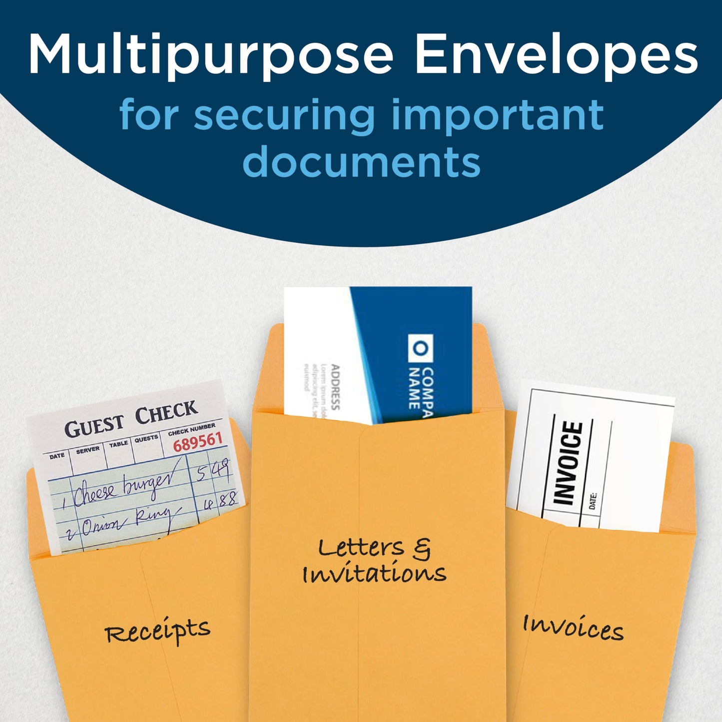 Guardian #11 Paper Shipping Policy Envelopes with Gummed Flaps, Pack of 500 Blank Envelopes for Documents, Statements, Legal Papers, Reports, Invoices, and More, 4 ½ Inches x 10 ⅜ Inches, Brown
