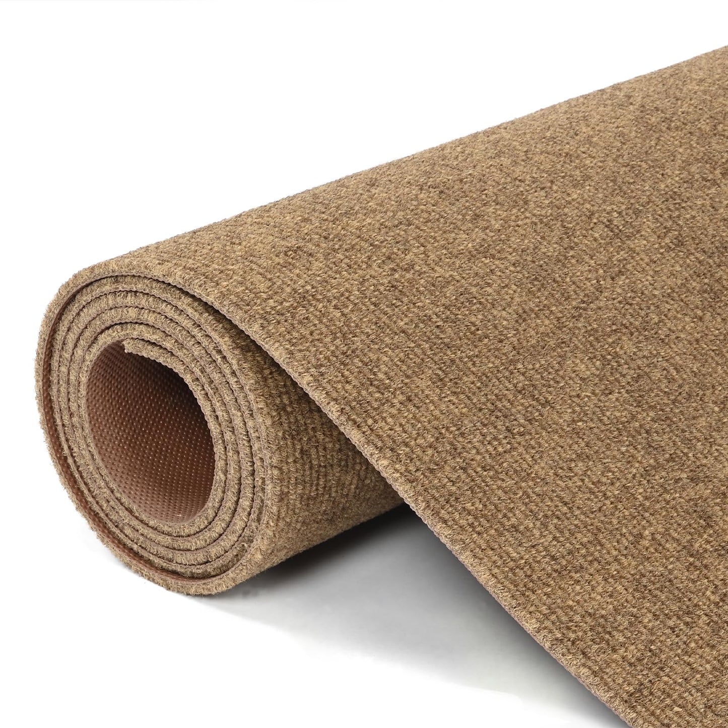 jxgzyy Extra Long Hallway Runner Rug, 3x16 Foot Commercial Outdoor Carpet Runner, Non-Slip Entrance Floor Mat for Narrow Halls, Patio, Garage and Entryways, Coffee