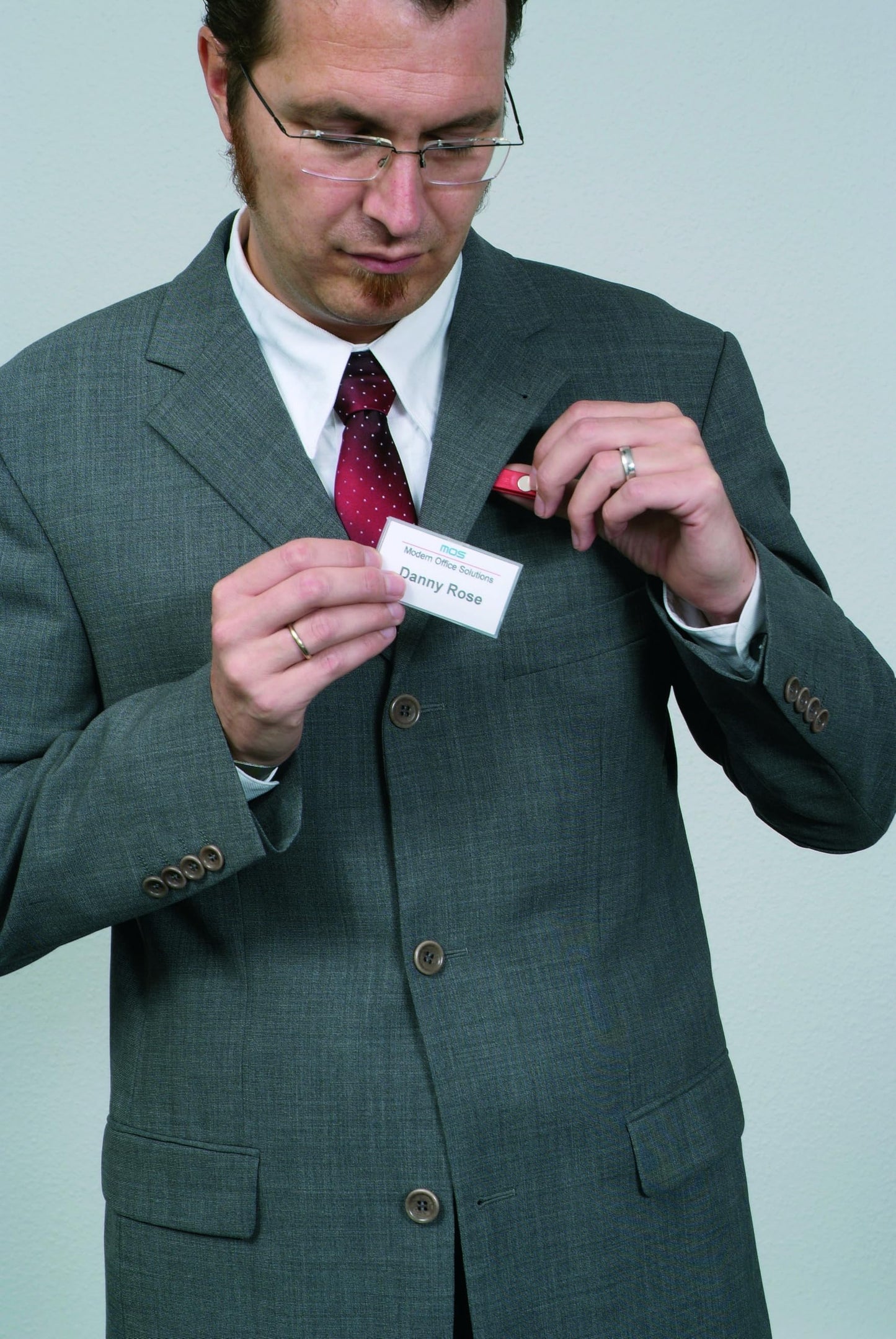 Durable Click Fold Convex Name Badge with Magnet Transparent - 2.25 x 3.75 Inches - Perfect for Events and Visitor Management - Pack of 10