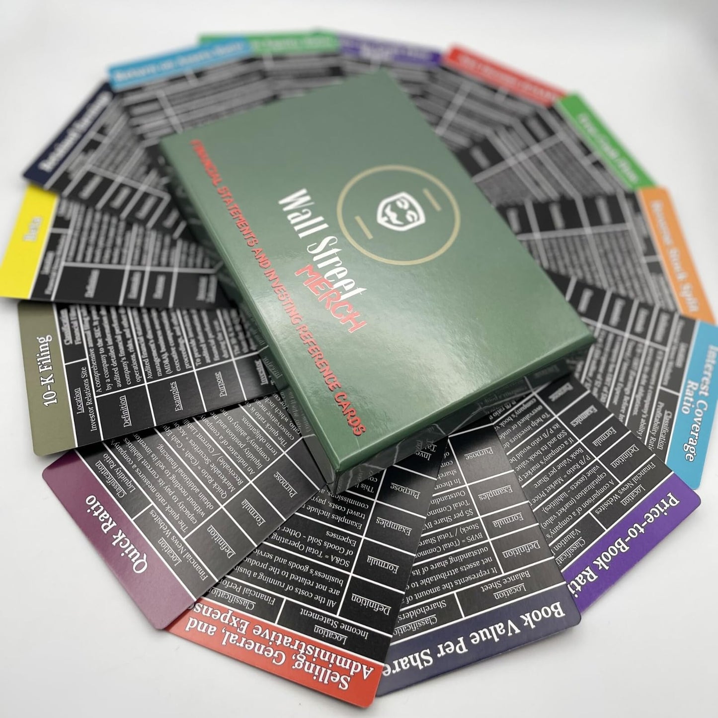 Wall Street Merch Investment Flashcards: Master Financial Statements - Learn to Analyze Balance Sheets, Cash Flow, and Income Statements for Stock Market Investors
