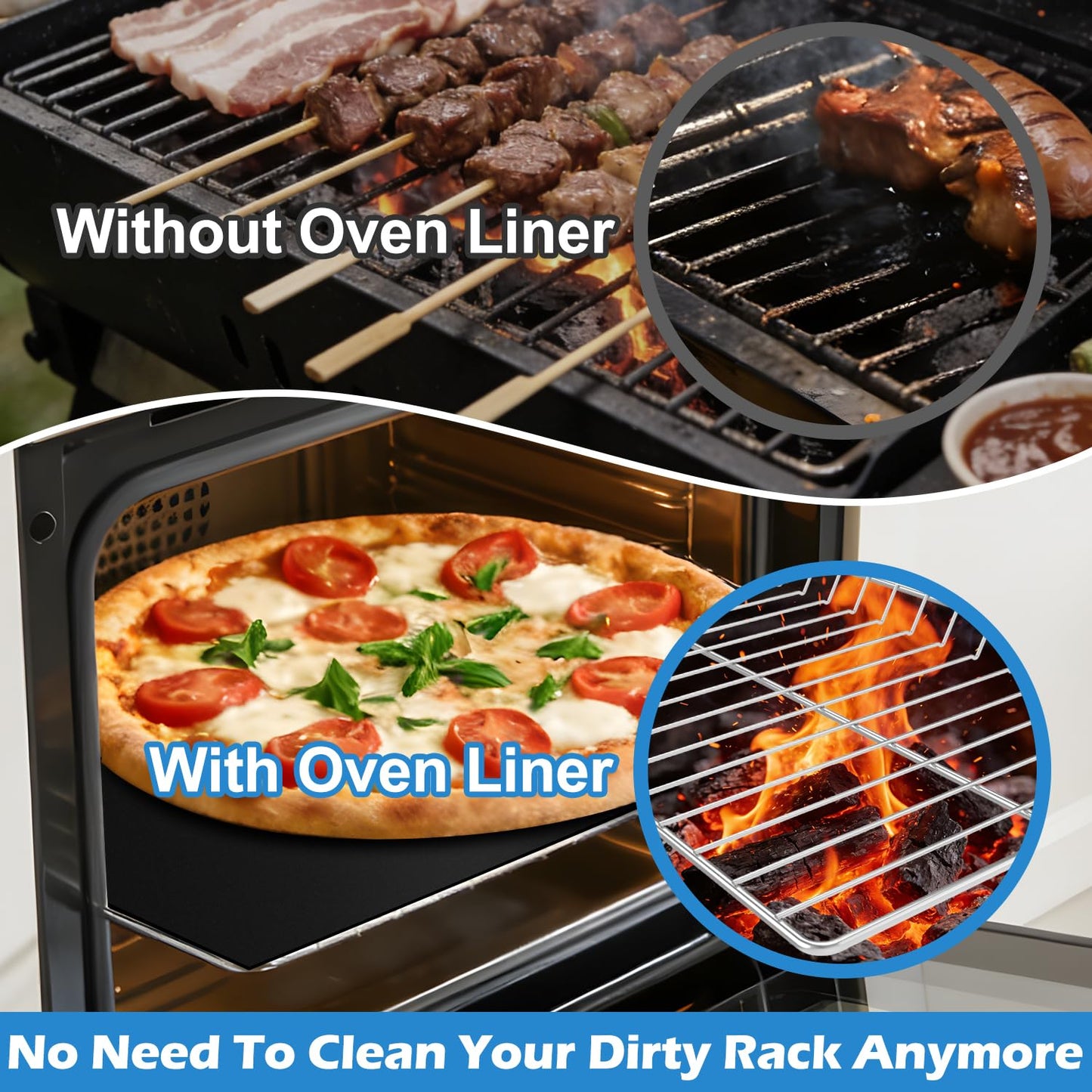 Upgraded WPW10179152 24.7x 15.7" Oven Rack Replacement Parts Perfect For Whirlpool Double Convection Stove/Oven Rack-Flat W10179152 Oven Shelf For KitchenAid Maytag Electric Gas Stove Racks