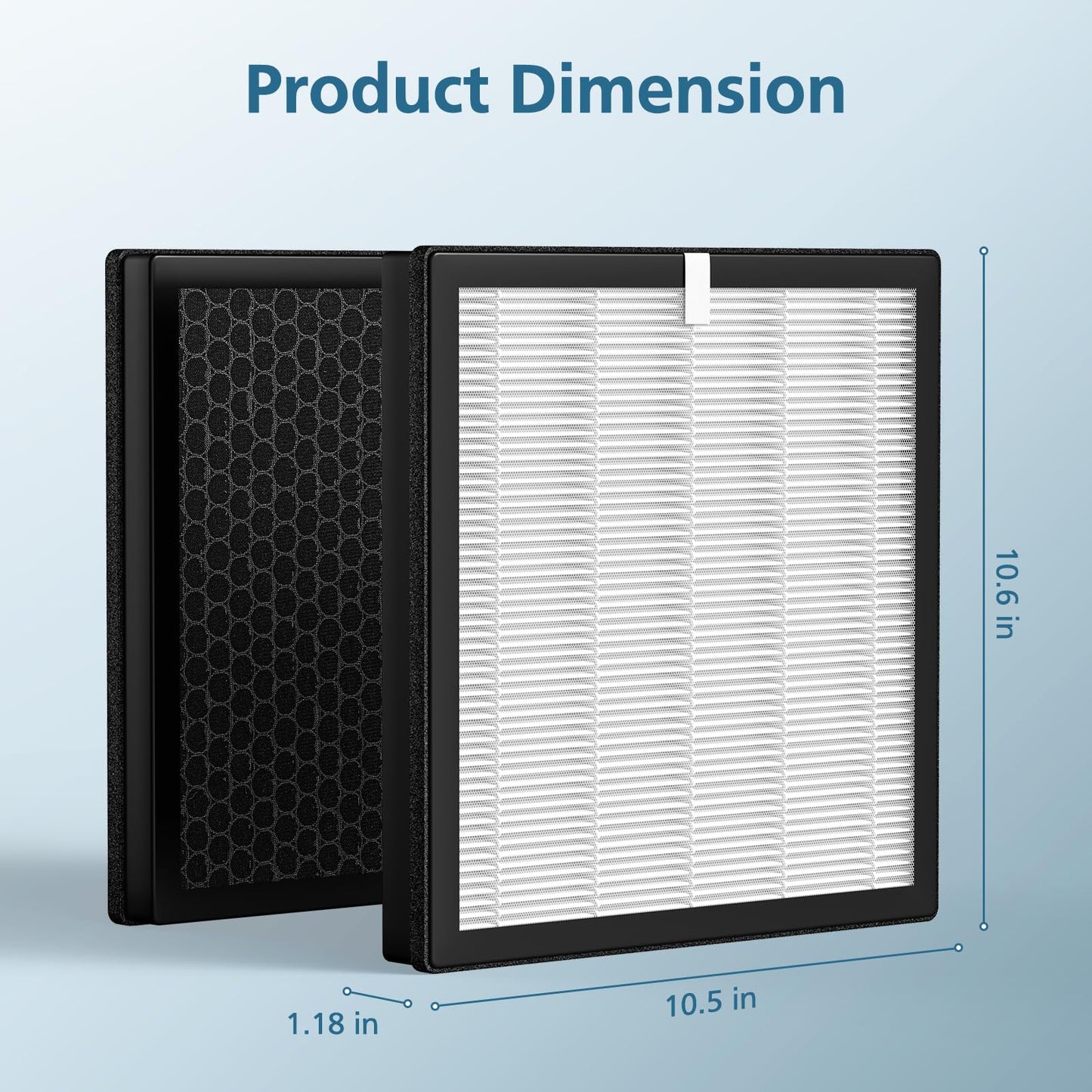 G3 Replacement Filter, Compatible with AMEIFU G3 (Sferf-30) Air Purifier, VEWIOR A3 Air Purifier and Tailulu HQZZ-260, 3-in-1 HEPA Air Cleaner Filter, 4 Pack