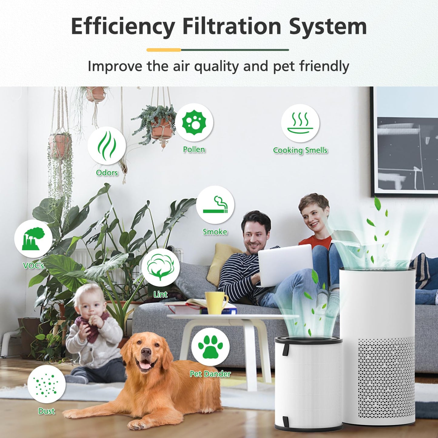 LV-H133 Replacement Filter Compatible with LEVOIT LV-H133 Air Purifier, Multi-layer Main Filter, Part No. LV-H133-RF, 1 Pack