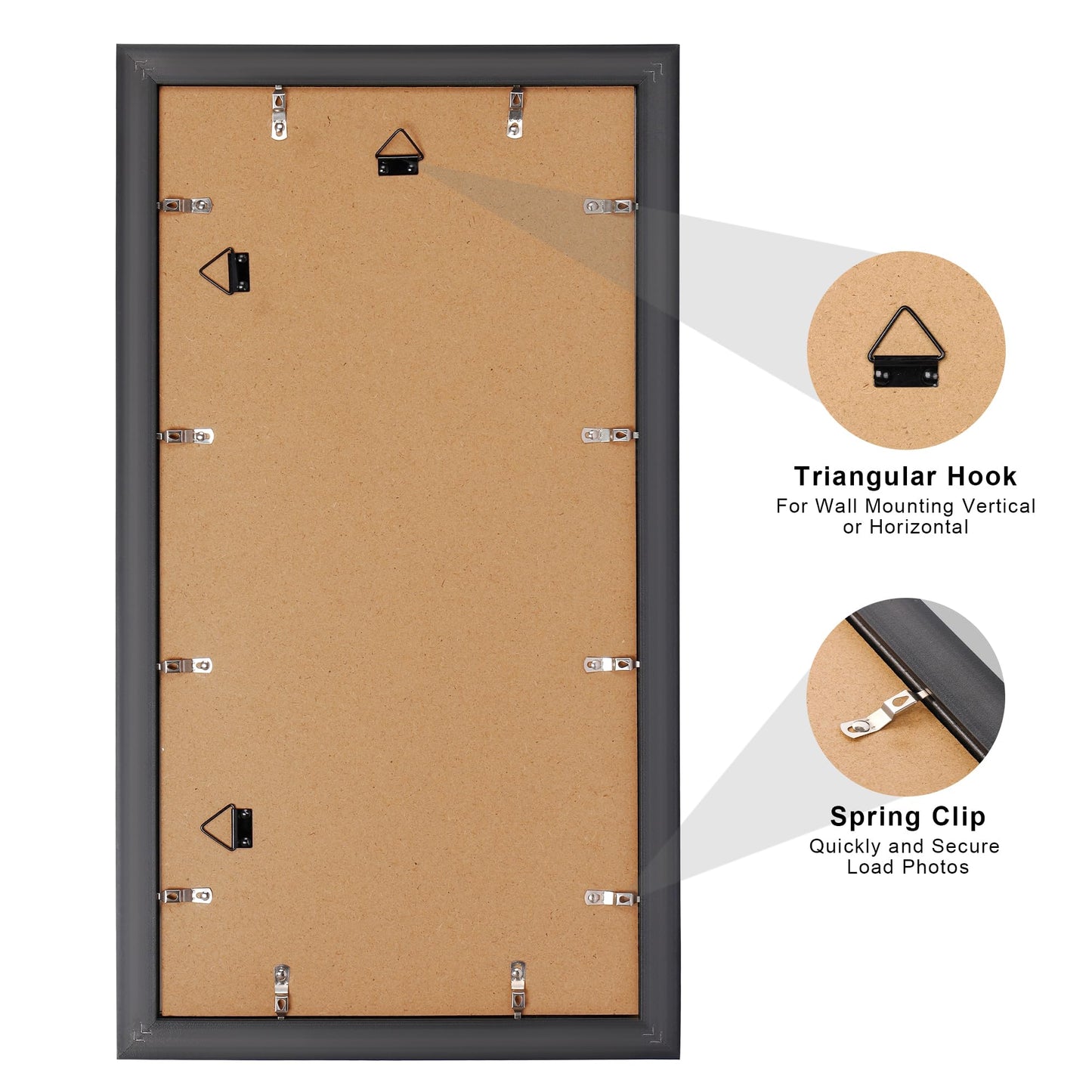 upsimples 11x22 Diploma Frame with Tassel Holder for 8.5x11 Certificate and 5x7 Photo with Black over Gold Mat, High Definition Glass, Mahogany with Gold Beads, 1 Pack
