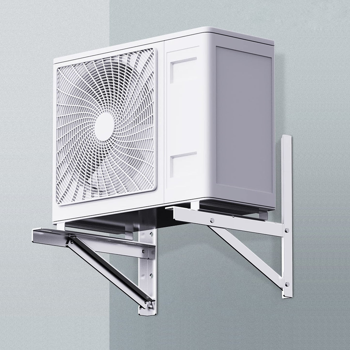 Wall Mounting Bracket for 9000-36000 BTU Condenser，Ac Support Brackets Rust Free Stainless Steel for Mini Split Air Conditioner Heat Pump Systems. (Large（9000-36000BTU）)