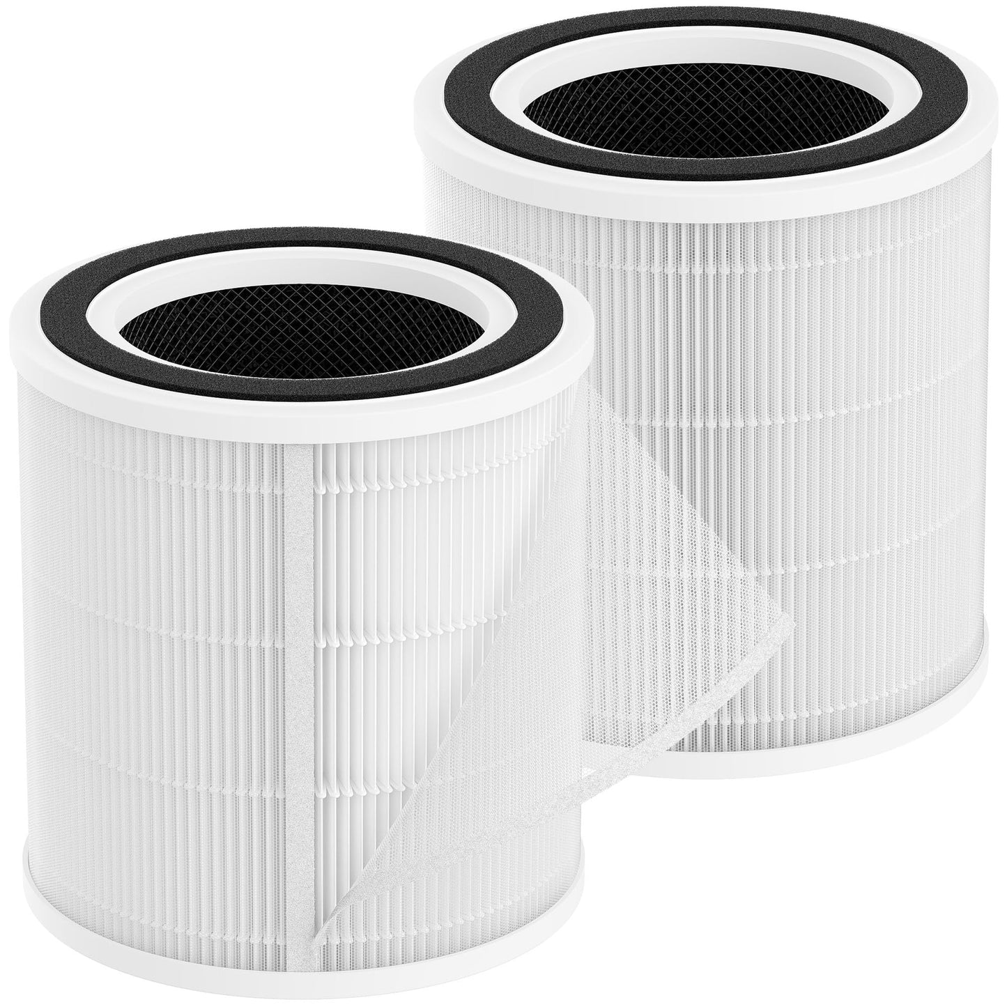 H7129 H7128 Replacement Filter Compatible with GoveeLife H7129 & H7128 Smart Air Purifiers, 3-in-1 H13 True HEPA Filters with Detachable Washable Nylon Pre-Filters, 2 Pack