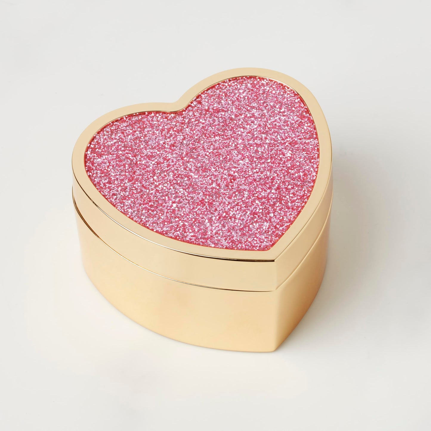 kate spade new york Sitting Pretty Pink Glitter Heart Box