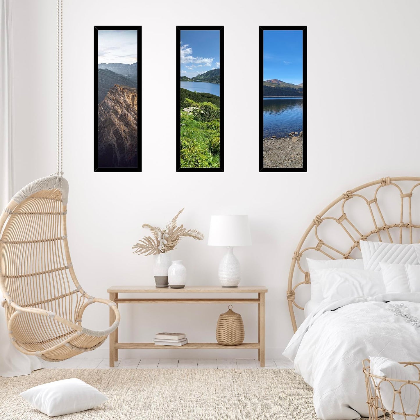 JCJMY 13x39 Picture Frame Black for Puzzles Poster Photo Picture, Horizontal and Vertical Formats for Wall Hanging, 13 x 39 Wall Gallery Poster Photo Puzzles Frame for 13 by 39 Photos Posters, Black