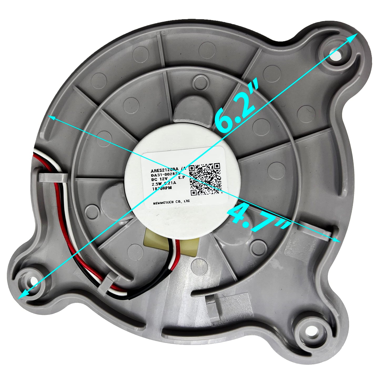 Refrigerator Evaporator Motor Fan for Samsung F23J9011SR RF23J9011SR RF220NCTASR RS25H5111SG RS25H5111SG RF34H9960S4 RF28K9380SG RF34H9950S4 RF32FMQDBSR RH25H5611SG RF28K9580SG