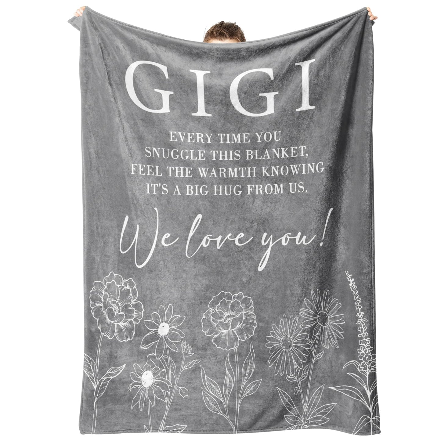GiltGlimmer Gigi Gifts for Grandma, Gifts for Gigi Blanket, Grandma Birthday Gift from Grandkids, to My Gigi Throw Blanket 50" x 60"