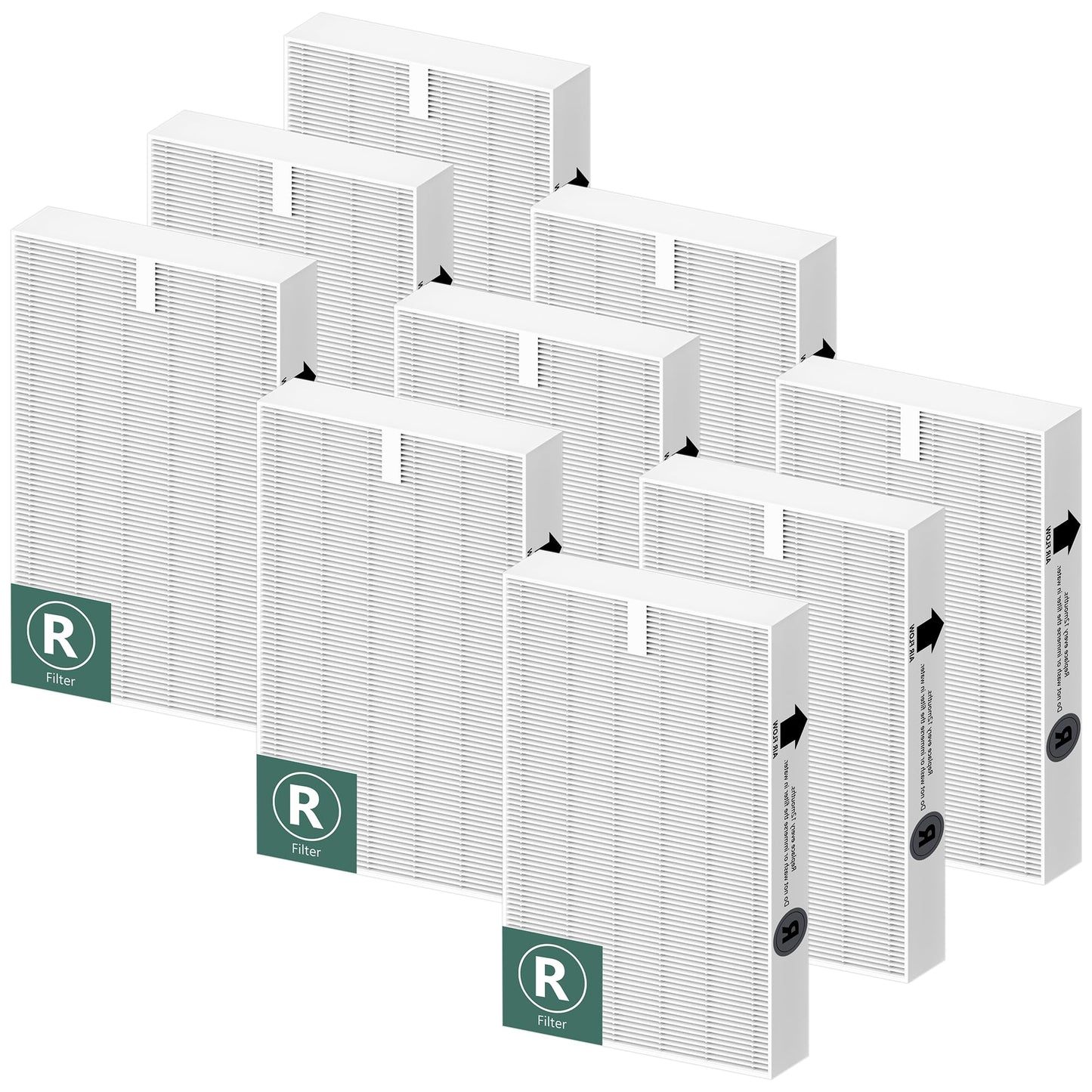 Funmit Filter R Replacement for Honeywell HPA100/200/300 and 5000 Series, 9 Pack Filter Compatible with Honeywell R Filter (HRF-R3 & HRF-R2 & HRF-R1)