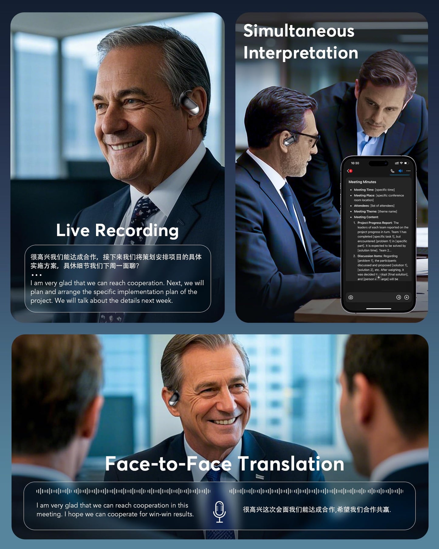 AI Translation Earbuds 198 Languages Real-Time 2-Way Voice Translator Earphones, Bluetooth 6.1 OWS Open-Ear Comfort, Hi-Fi Music & Call, Smart Touch+App, Gift for Travel Business Language Learning